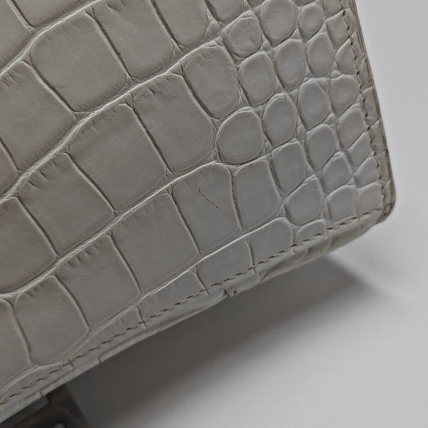 Hourglass S Calfskin White