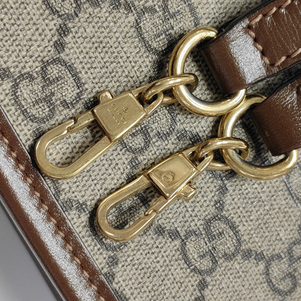Retro Mini Monogram Coated Canvas Beige