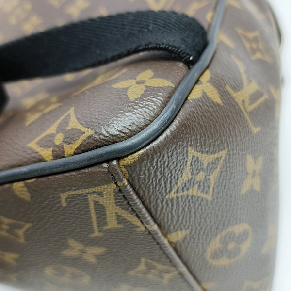 JOSH Monogram Coated Canvas Brown