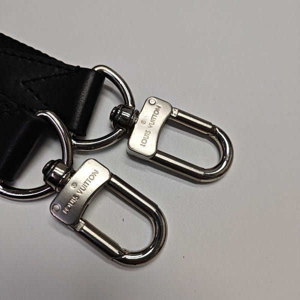 KEEPALL Monogram Coated Canvas Black