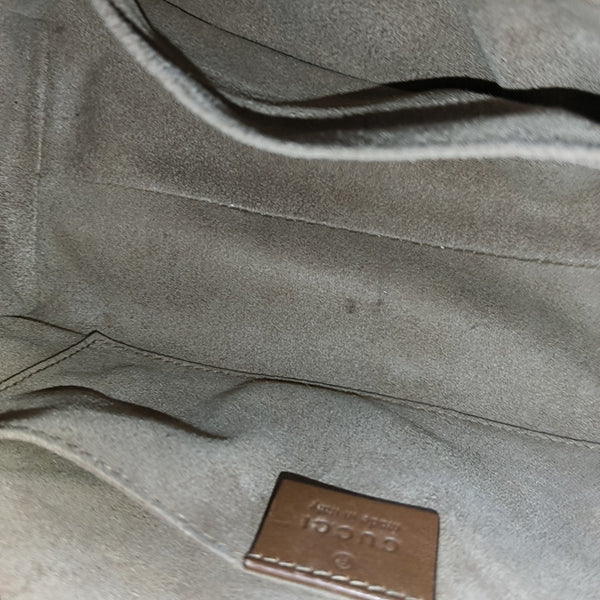 Padlock Small Monogram Coated Canvas Beige