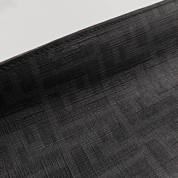 Coated Canvas Shoulder Bag Black