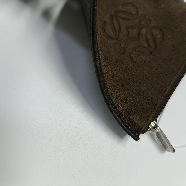 Suede Coin Purse Brown