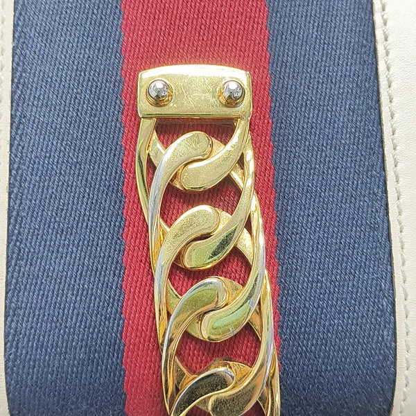 Sylvie Mini Calfskin White