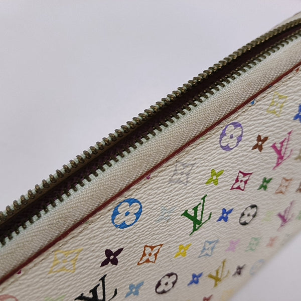 ZIPPY Monogram Coated Canvas White Wallet