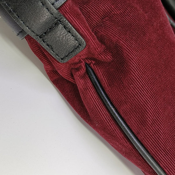Fabric Shoulder Bag Red