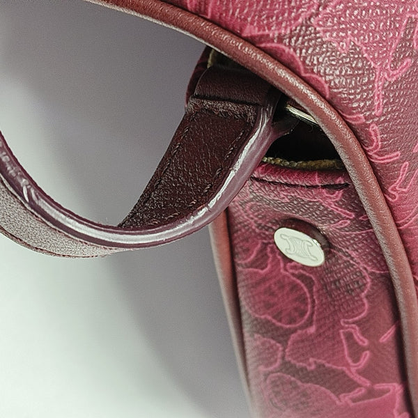 Coated Canvas Shoulder Bag Red