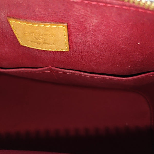 ALMA PM Monogram Patent Leather Red