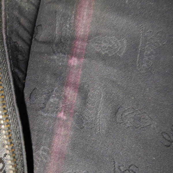 Monogram Coated Canvas Shoulder Bag Black