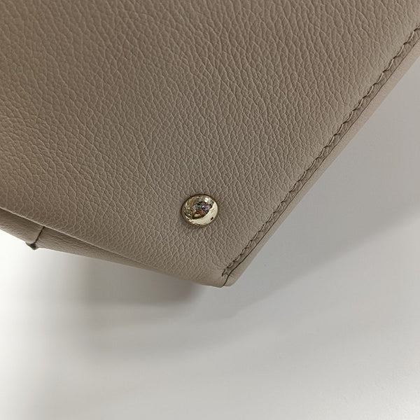 Calfskin Shoulder Bag Beige
