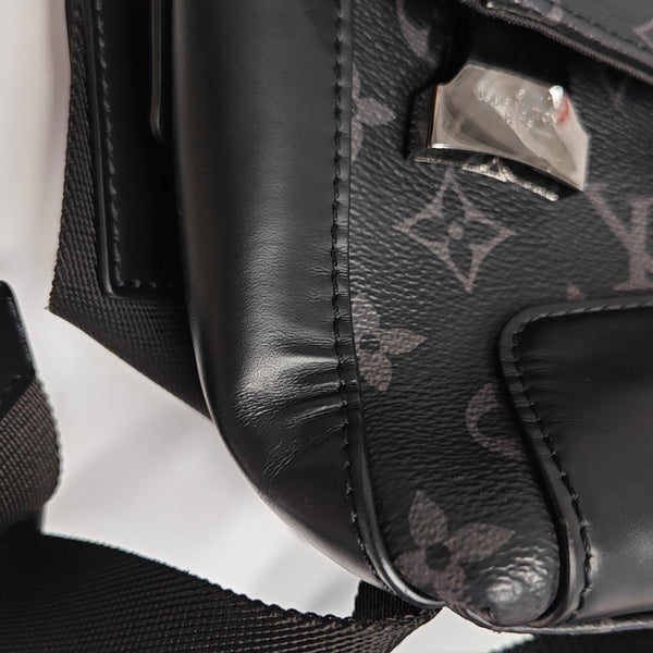 VOYAGER PM Monogram Coated Canvas Black