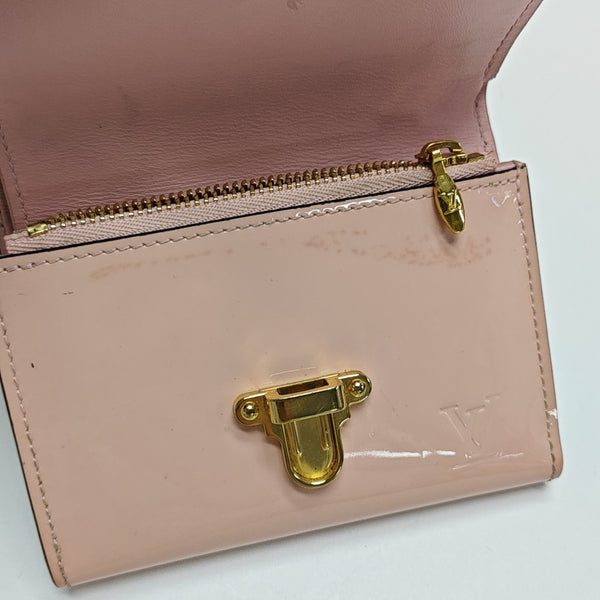 CHERRYWOOD Monogram Calfskin Pink Wallet