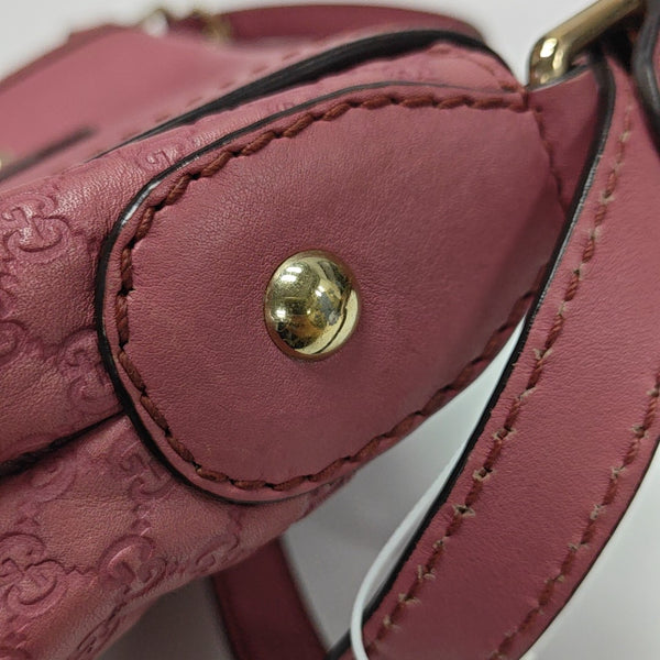 Monogram Calfskin Shoulder Bag Red