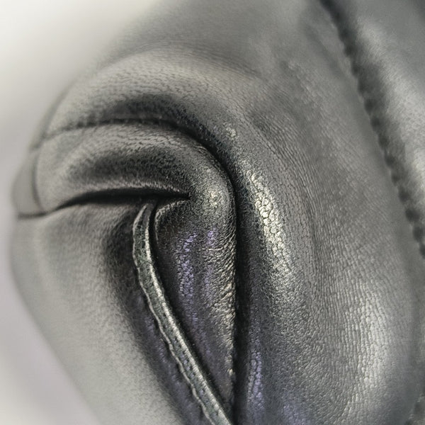 PUFFER Small Quilted Lambskin Black