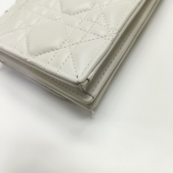 Lady Dior Small Cannage Lambskin White