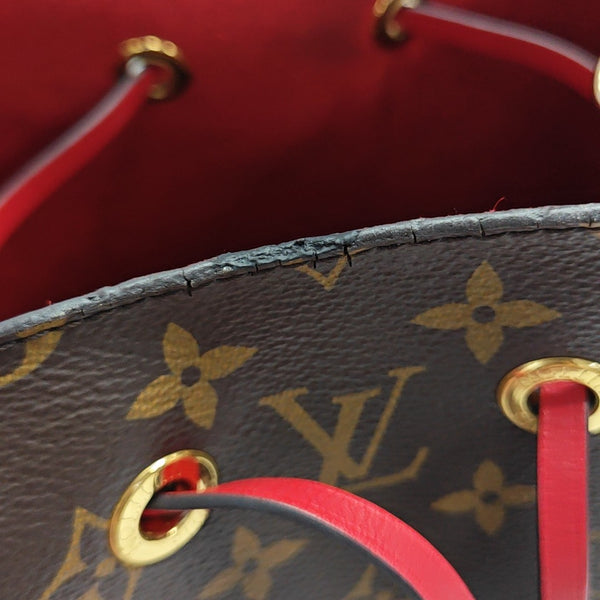 NÉONOÉ MM Monogram Coated Canvas Brown