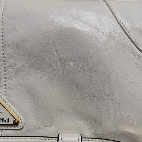 Bonnie Medium Quilted Calfskin White