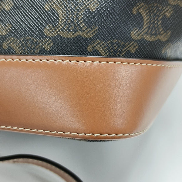 TRIOMPHE CANVAS Small Coated Canvas Brown