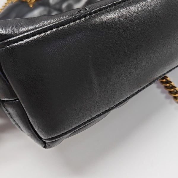 PUFFER TOY Mini Chevron Lambskin Black