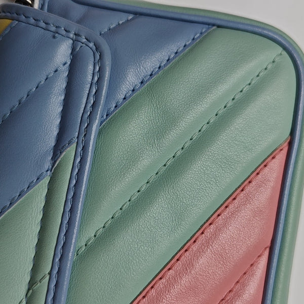 GG Marmont Mini Quilted Calfskin Multicolor