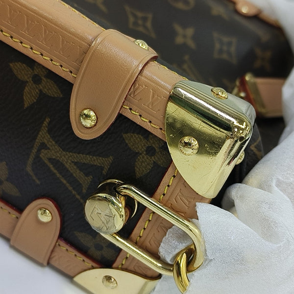 SIDE TRUNK MM Monogram Coated Canvas Brown