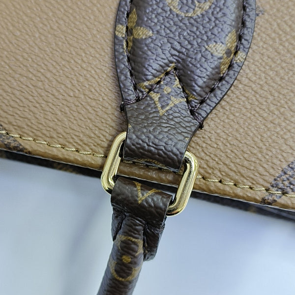 ONTHEGO PM Monogram Coated Canvas Brown