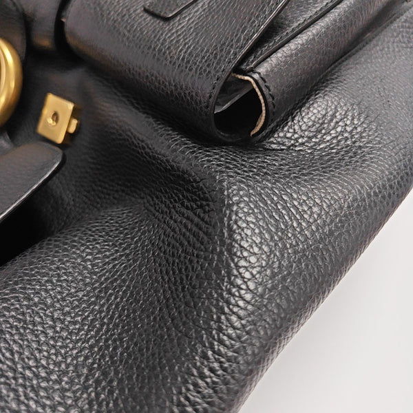 Calfskin Backpack Black