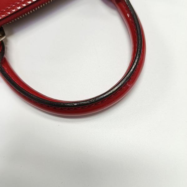 ALMA BB Monogram Patent Leather Red