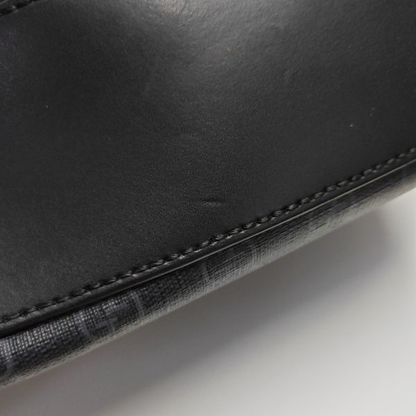 Monogram Coated Canvas Shoulder Bag Gray