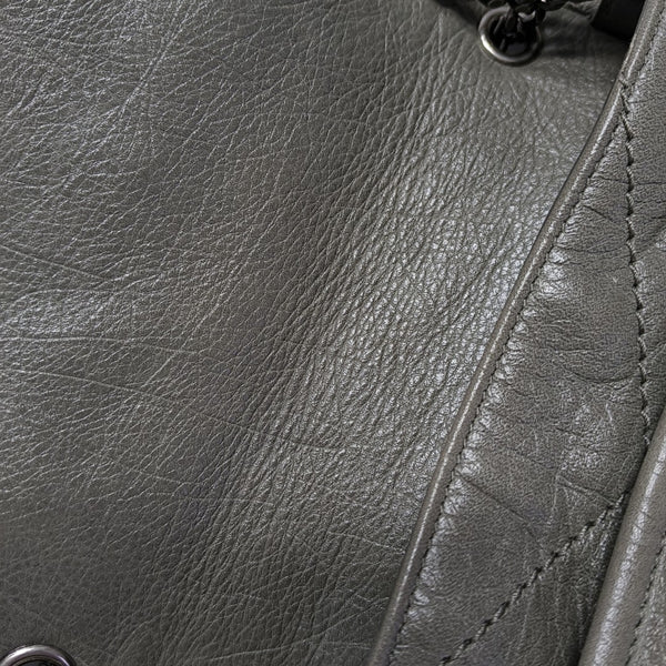 NIKI Small Chevron Calfskin Green