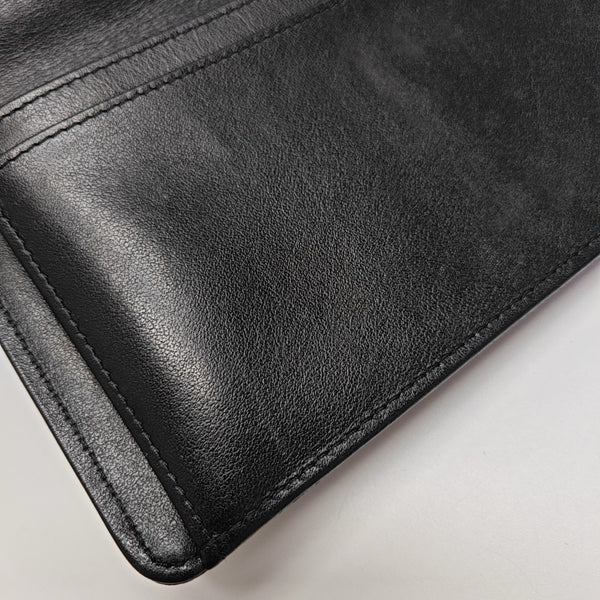 BOY CHANEL Mini Quilted Grained Calfskin Black Wallet