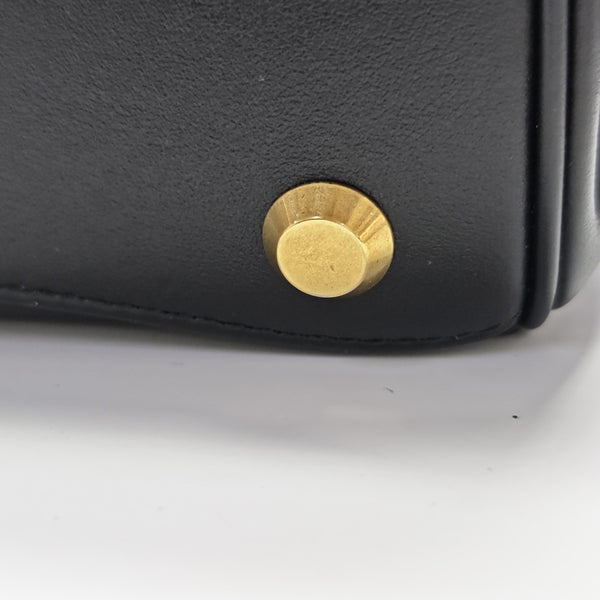 Calfskin Shoulder Bag Mini Black
