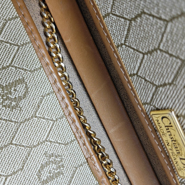 Vintage Honeycomb Coated Canvas Brown