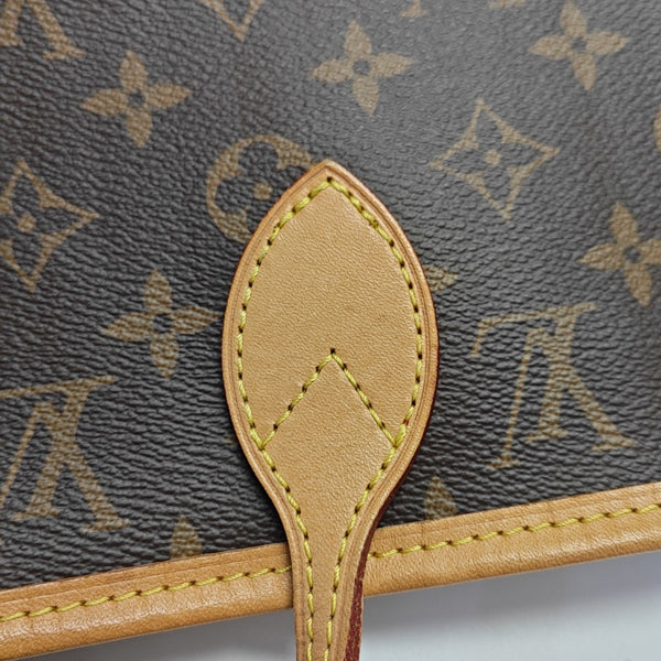 NEVERFULL MM Monogram Coated Canvas Brown