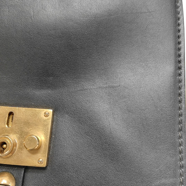 Calfskin Shoulder Bag Black