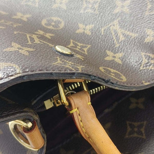 MONTAIGNE Monogram Coated Canvas Brown