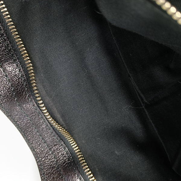 Classic Metallic Edge City Medium Lambskin Black