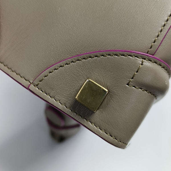 Authenticated pre-owned LUGGAGE Micro Calfskin Gray - Tote Bag at Looply