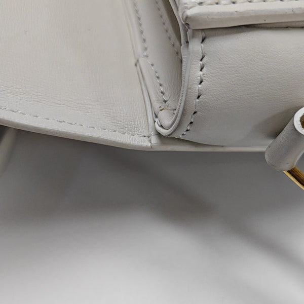 TRIOMPHE Small Coated Canvas White