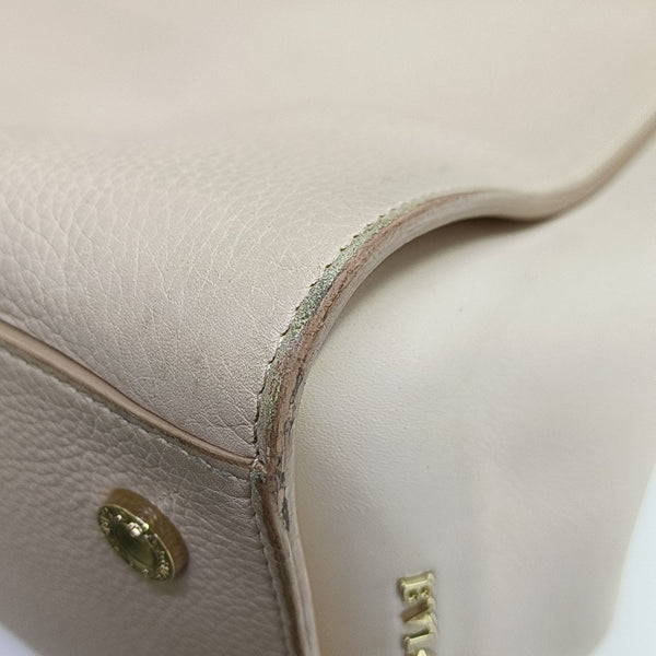 Calfskin Top Handle Bag Pink