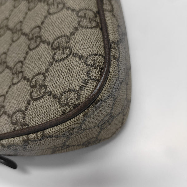 Ophidia Small Monogram Coated Canvas Brown