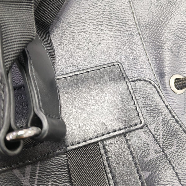 CHRISTOPHER PM Monogram Coated Canvas Gray