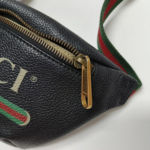 Print Small Calfskin Black