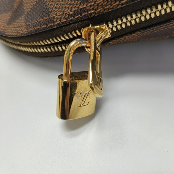 ALMA BB Damier Ebene Coated Canvas Brown