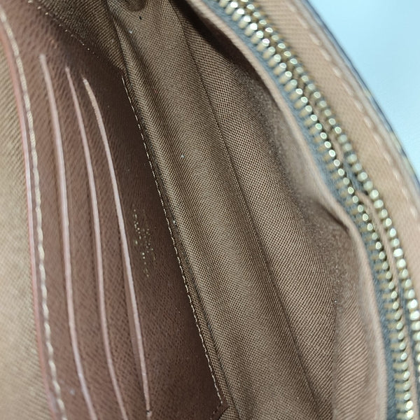 IVY Monogram Coated Canvas Brown