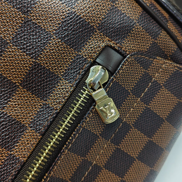 DISTRICT MM Damier Ebene Coated Canvas Brown