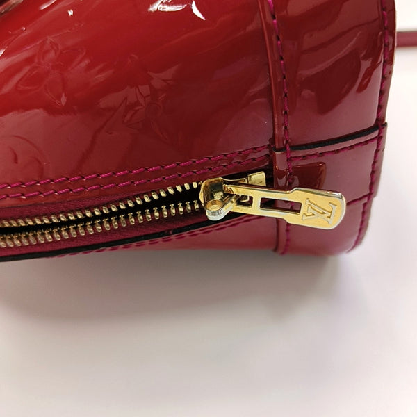 ALMA BB Monogram Patent Leather Red