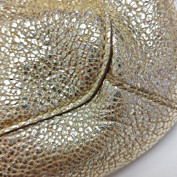 Special Material Shoulder Bag Gold