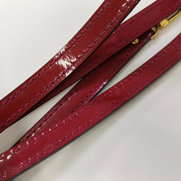 ALMA BB Monogram Patent Leather Red