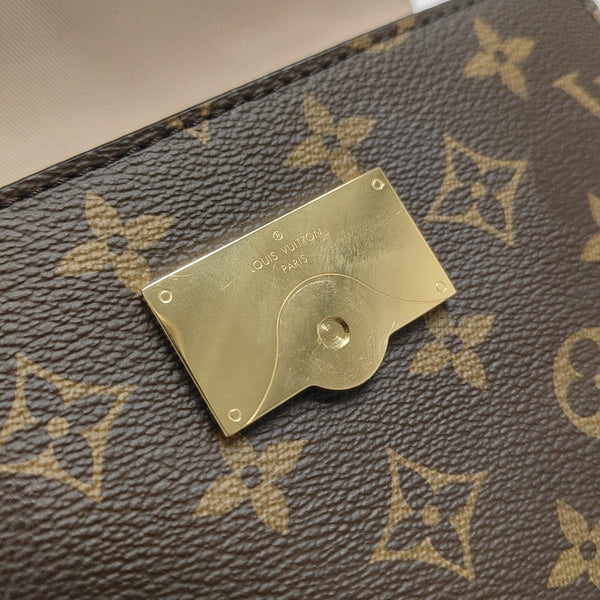 CLUNY PM Monogram Coated Canvas Brown